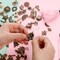 Incraftables 1000pcs Chip Crystal Beads 24 Colors Gemstones & 166pcs Bronze Charms Set for Jewelry Making, Rings & DIY Crafts Necklace, Bracelet, Bangle & Keychain Making Kit